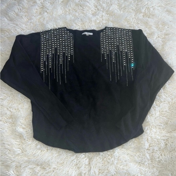 Black Embellished Women's Top - Picture 1 of 2